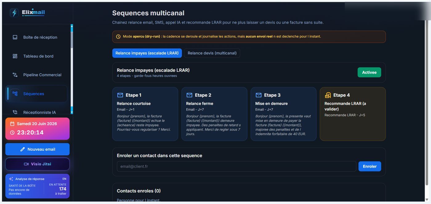 Séquences multicanal — Elixmail